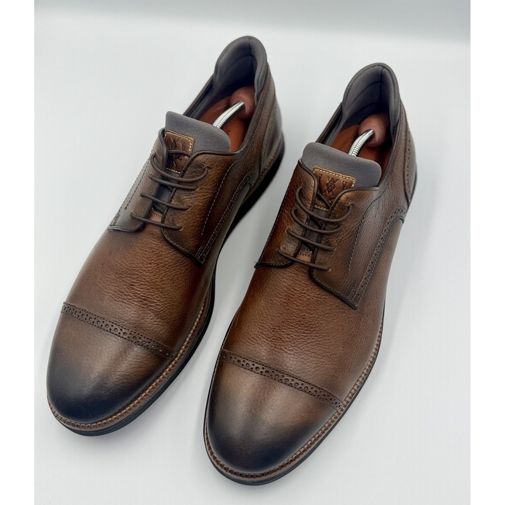 Martin Dingman Countryaire Cap Toe Oxfords US 13 Black Oak Pebble Grain Leather
